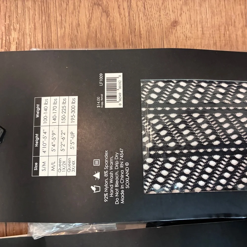 nununu Black Fishnet Lace‎ Hosiery
